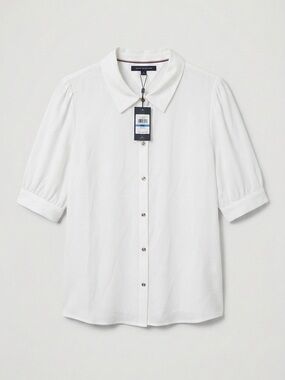 NWT Tommy Hilfiger Cream Blouse